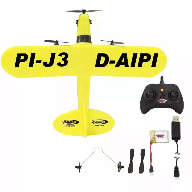 Lidmodelis Jamara Piper J3-CUB ar elektromotoru 150 mAh 106 g