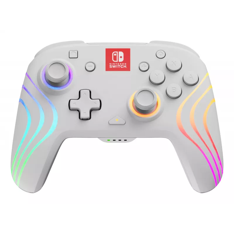 PDP Afterglow Wave White Gamepad Analogs/Ciparu Nintendo Switch, Nintendo Switch OLED