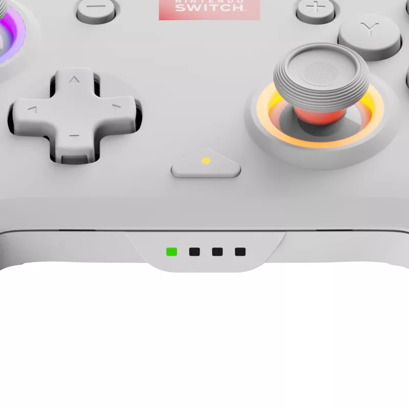 PDP Afterglow Wave White Gamepad Analogs/Ciparu Nintendo Switch, Nintendo Switch OLED