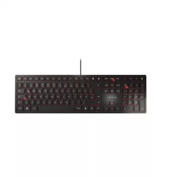 CHERRY KC 6000 SLIM tastatūra USB Nordic Melna