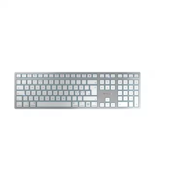 CHERRY KW 9100 SLIM FOR MAC tastatūra universāla USB + Bluetooth QWERTY angļu sudraba