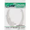InLine strāvas kabelis, CEE 7/7 leņķa / 3-pin IEC C13 taisns, balts, 1.8m