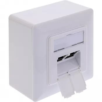 InLine 76842A 2x RJ-45 Balts Tīkla Kabelis Cat 6a