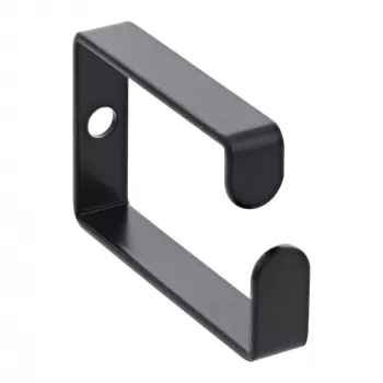 Kabeļa kronšteins InLine 43x70mm melns metāls — universāls kabeļa turētājs, 12.3×70×55 mm