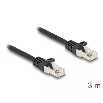 DeLOCK kabelis RJ50 vīrietis uz RJ50 vīrietis S/FTP 3 m melns