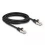 DeLOCK kabelis RJ50 vīrietis uz RJ50 vīrietis S/FTP 3 m melns