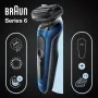 Braun Series 6 61-B1500s Skūšanās mašīna ar trimmeri, zila