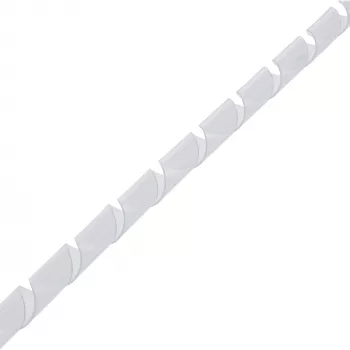 Spirālveida kabeļu aptinums InLine 10 m, 12 mm diametrs, balts, 1,2 cm biezums