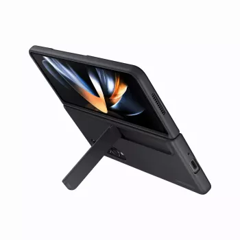 Mobilā telefona maciņš Samsung EF-OF93PCBEGWW Galaxy Z Fold4, melns, ar statīvu un S Pen turētāju