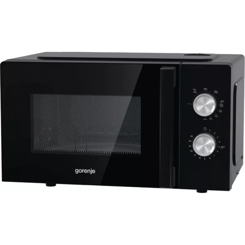 Gorenje MO20E2BH Melnā grila mikroviļņu krāsns, Brīvi stāvoša, 20 L, 800 W