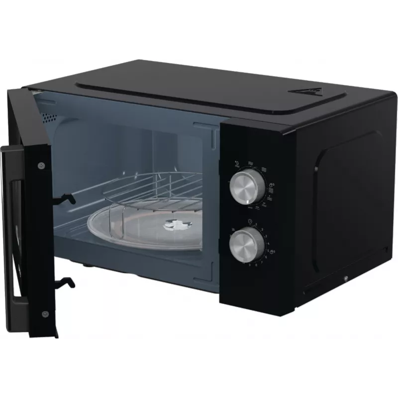 Gorenje MO20E2BH Melnā grila mikroviļņu krāsns, Brīvi stāvoša, 20 L, 800 W
