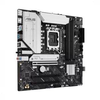 Mātesplate ASUS PRIME B760M-A WIFI II micro ATX, Intel B760, LGA 1700, DDR5, 4 DIMM sloti, līdz 256 GB, Wi‑Fi 6E, 2.5Gb Ethernet