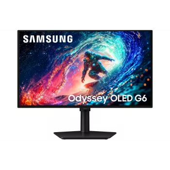 Samsung Odyssey OLED G61SH 27 collu QHD 240Hz spēļu monitors, 68.6 cm (27 collas), 2560 x 1440 pikseļi, Quad HD, OLED, 0,03 ms, Melns