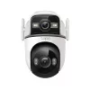 Drošības kamera kupola TP-Link Tapo TC47 — 2304×1296, 6 mm objektīvs, 360° horizontāli, iekštelpām/ārtelpām, griestu montāža, vadu un Wi‑Fi