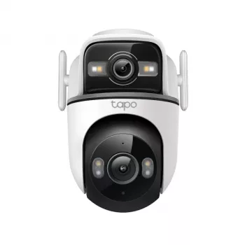Drošības kamera kupola TP-Link Tapo TC47 — 2304×1296, 6 mm objektīvs, 360° horizontāli, iekštelpām/ārtelpām, griestu montāža, vadu un Wi‑Fi