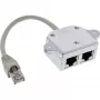 InLine ISDN Portu Dublētājs 1x RJ45 vīrietis / 2x RJ45 sieviete ar kabeli 69932A