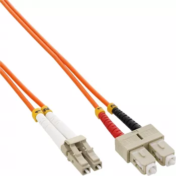 InLine Fiber Optical Duplex kabelis LC/SC 50/125µm OM2 0.5m