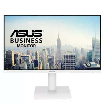 27 collu ASUS VA279QGS-W LCD monitors, 1920x1080 Full HD, IPS, 1 ms, 350 cd/m², USB 3.2 centrmezgls, skaļruņi, VESA, augstuma regulēšana, balts