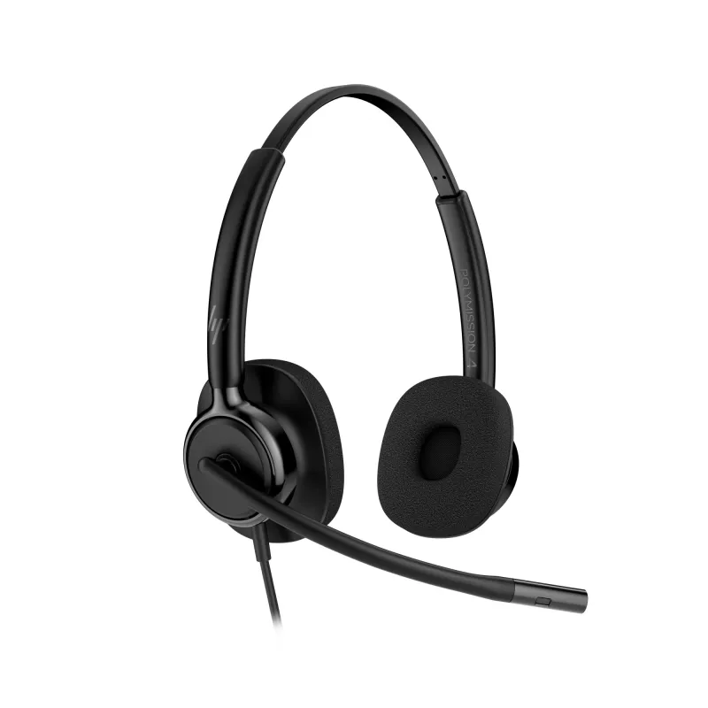 Vadu stereo austiņas HP Poly Mission 425 Classic USB, pāri ausīm, 126 g