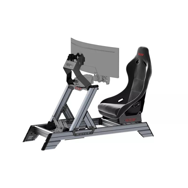 Res-Tech SMART COCKPIT + GT SĒDEKLIS (KOMPLEKTS), sacīkšu kokpits, Melns, Pelēks, ABS, Alumīnijs, 52 kg, Itālija