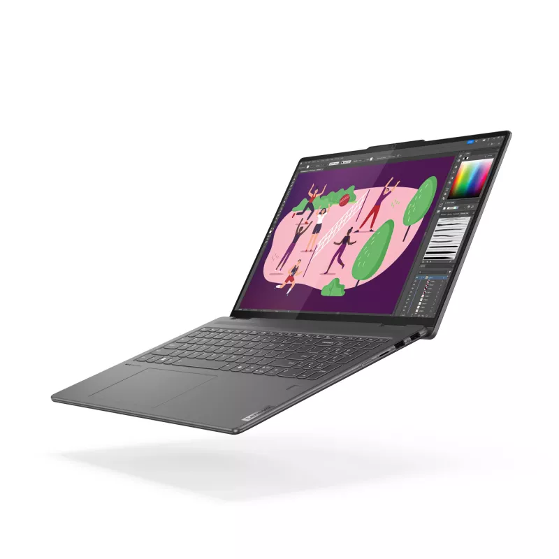 Lenovo Yoga 7 2-in-1 16IML9 Intel Core Ultra 7 155H hibrīdklēpjdators 40,6 cm (16 collu) skārienekrāns WUXGA 16 GB LPDDR5x-SDRAM 1 TB SSD Wi-Fi 6E (802.11ax) Windows 11 Home US English Pelēks