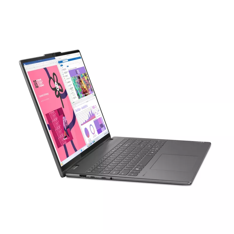 Lenovo Yoga 7 2-in-1 16IML9 Intel Core Ultra 7 155H hibrīdklēpjdators 40,6 cm (16 collu) skārienekrāns WUXGA 16 GB LPDDR5x-SDRAM 1 TB SSD Wi-Fi 6E (802.11ax) Windows 11 Home US English Pelēks