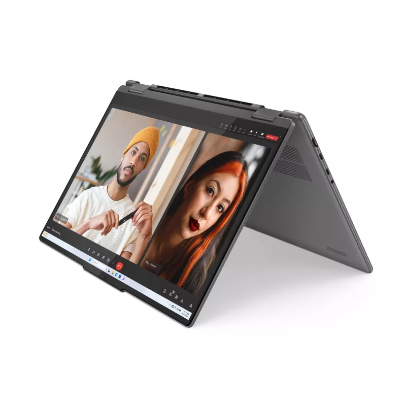 Lenovo Yoga 7 2-in-1 16IML9 Intel Core Ultra 7 155H hibrīdklēpjdators 40,6 cm (16 collu) skārienekrāns WUXGA 16 GB LPDDR5x-SDRAM 1 TB SSD Wi-Fi 6E (802.11ax) Windows 11 Home US English Pelēks