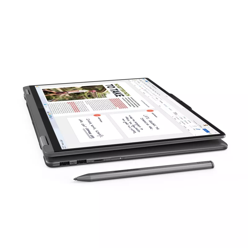 Lenovo Yoga 7 2-in-1 16IML9 Intel Core Ultra 7 155H hibrīdklēpjdators 40,6 cm (16 collu) skārienekrāns WUXGA 16 GB LPDDR5x-SDRAM 1 TB SSD Wi-Fi 6E (802.11ax) Windows 11 Home US English Pelēks