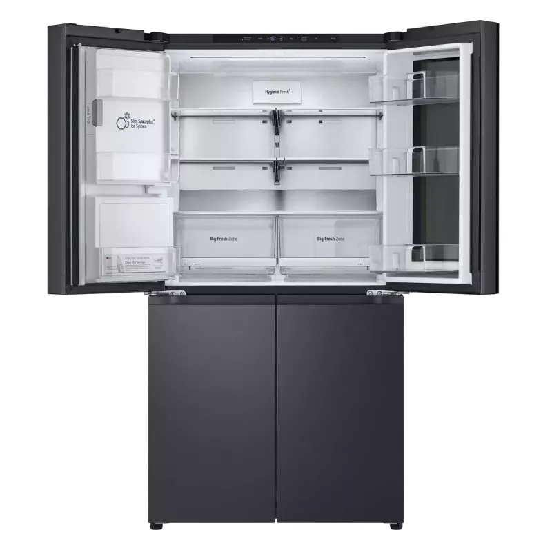 LG InstaView GMG960EVJE ledusskapis Side-by-Side 638 L Melns