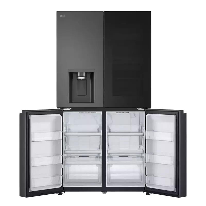 LG InstaView GMG960EVJE ledusskapis Side-by-Side 638 L Melns