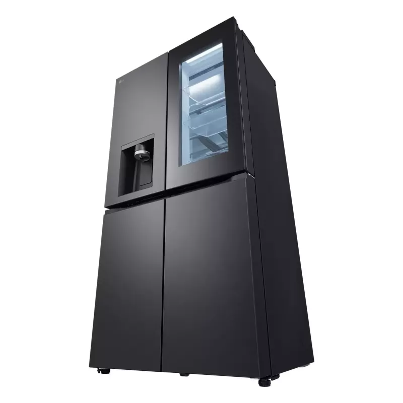 LG InstaView GMG960EVJE ledusskapis Side-by-Side 638 L Melns