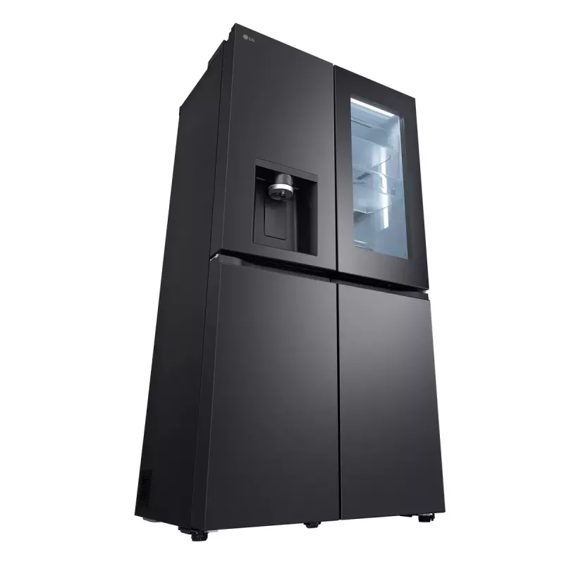 LG InstaView GMG960EVJE ledusskapis Side-by-Side 638 L Melns