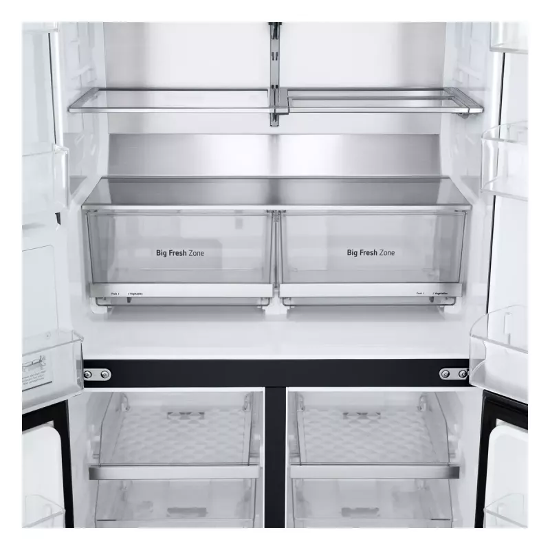 LG InstaView GMG960EVJE ledusskapis Side-by-Side 638 L Melns