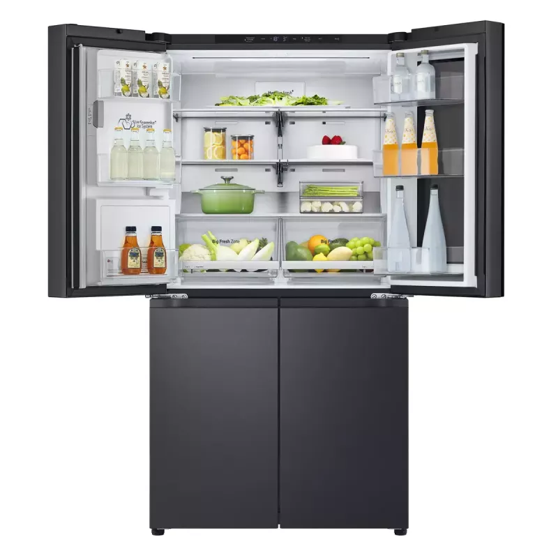 LG InstaView GMG960EVJE ledusskapis Side-by-Side 638 L Melns