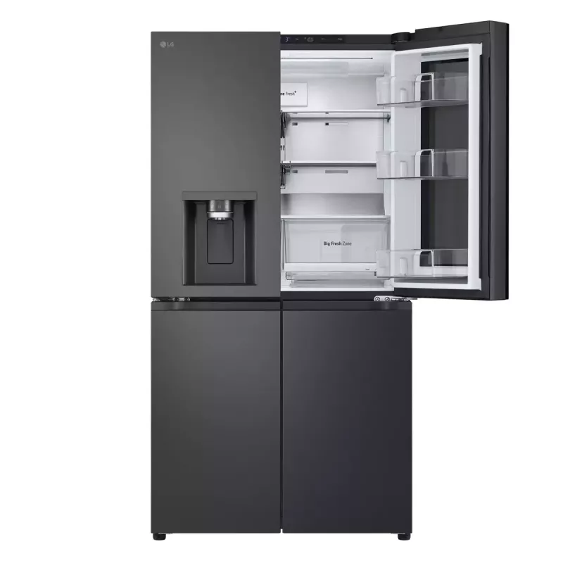LG InstaView GMG960EVJE ledusskapis Side-by-Side 638 L Melns