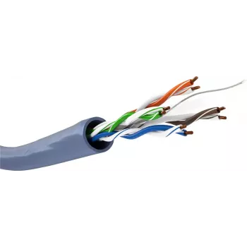 Tīkla kabelis GOOBAY 96096 Cat6a U/UTP uz ruļļa, 100 m, zils