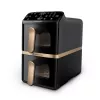 Philips 4000 sērijas Dual Stack gaisa fritieris ar vertikāliem groziem 10L, 2750W, melns