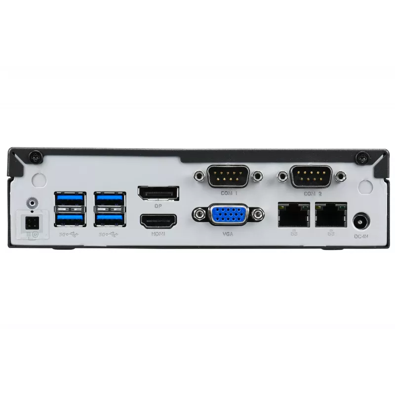 Shuttle XPC slim Barebone DL40N, Intel N150, 1x DDR5, 2x LAN (2x 2.5Gbit), 2x COM, 1x HDMI, 1x DP, 1x VGA, bez ventilatora, 24/7 darbībai
