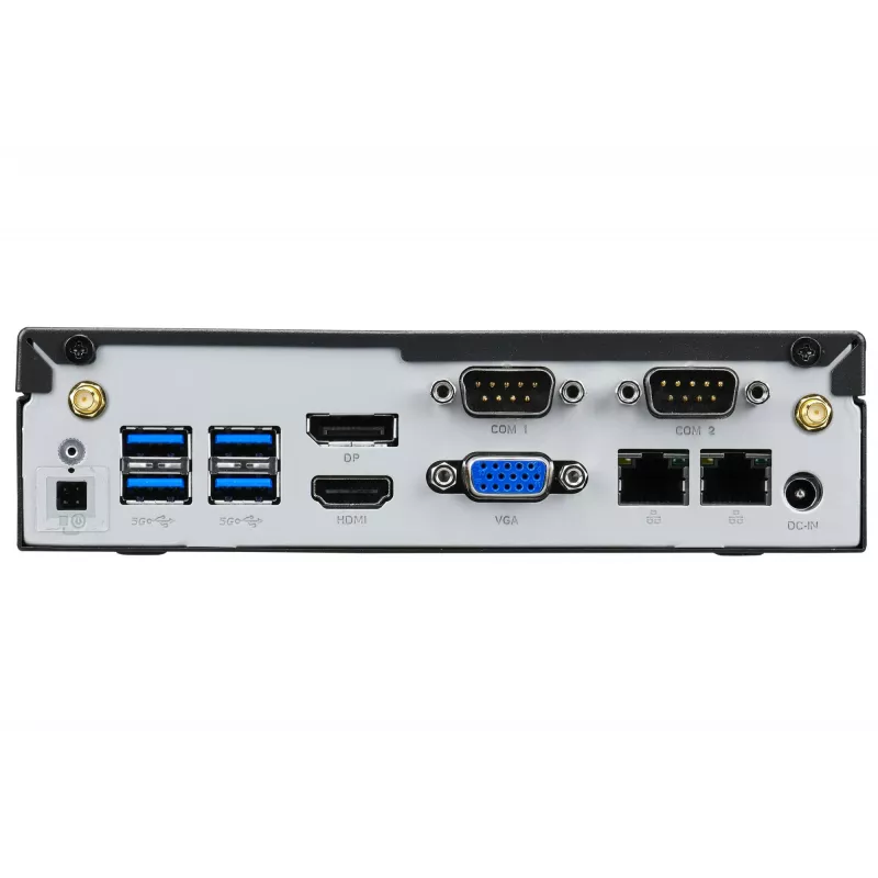Shuttle XPC slim Barebone DL40N, Intel N150, 1x DDR5, 2x LAN (2x 2.5Gbit), 2x COM, 1x HDMI, 1x DP, 1x VGA, bez ventilatora, 24/7 darbībai