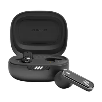 JBL LIVE FLEX Bezvadu Austiņas TWS Iekšauss Zvaniem/Mūzikai Bluetooth Melnas