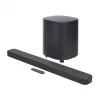 Skaņas josla JBL Bar 500MK2 Melna — 5.1 kanāli, 750 W, Dolby Atmos, bezvadu & vadu, zemfrekvenču skaļrunis iekļauts