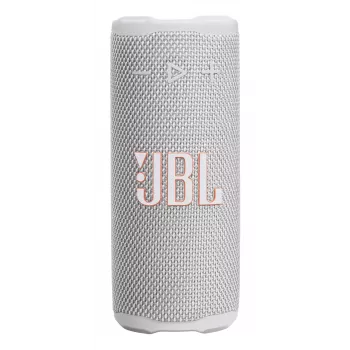 Mono portatīvais skaļrunis JBL Grip Mono White — 16 W RMS, Bluetooth, USB-C, iebūvēts akumulators