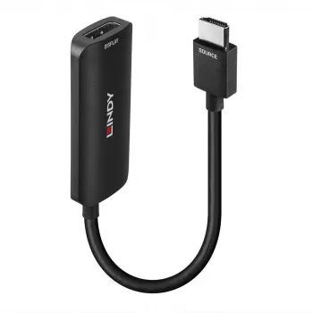 Lindy HDMI 8K60 uz DisplayPort 1.4 Pārveidotājs, 0.157 m