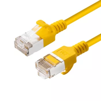 Microconnect V-FTP6A005Y-SLIM tīkla kabelis dzeltens 0,5 m Cat6a U/FTP (STP)