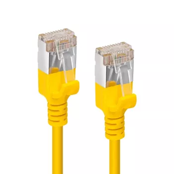 Microconnect V-FTP6A005Y-SLIM tīkla kabelis dzeltens 0,5 m Cat6a U/FTP (STP)