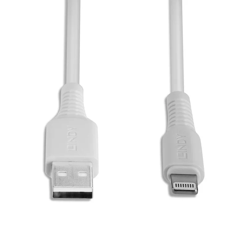 Lindy USB–Lightning kabelis, 3 m, balts
