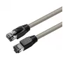 Microconnect MC-SFTP8005 tīkla kabelis pelēks 0.5 m Cat8.1 S/FTP (S-STP)