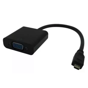 Microconnect HDMIDVGAB video kabeļa adapteris 0.25 m HDMI Type D (Micro) VGA (D-Sub) Melns