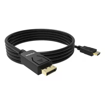 Video kabeļa adapteris VISION TC 2MDPHDMI8K/BL — 2 m DisplayPort uz HDMI, 6 mm, Melns