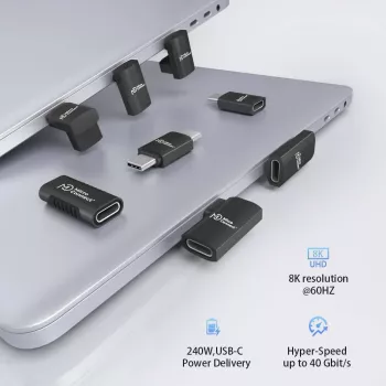 MicroConnect Premium USB4 3x2 USB-C kabelis